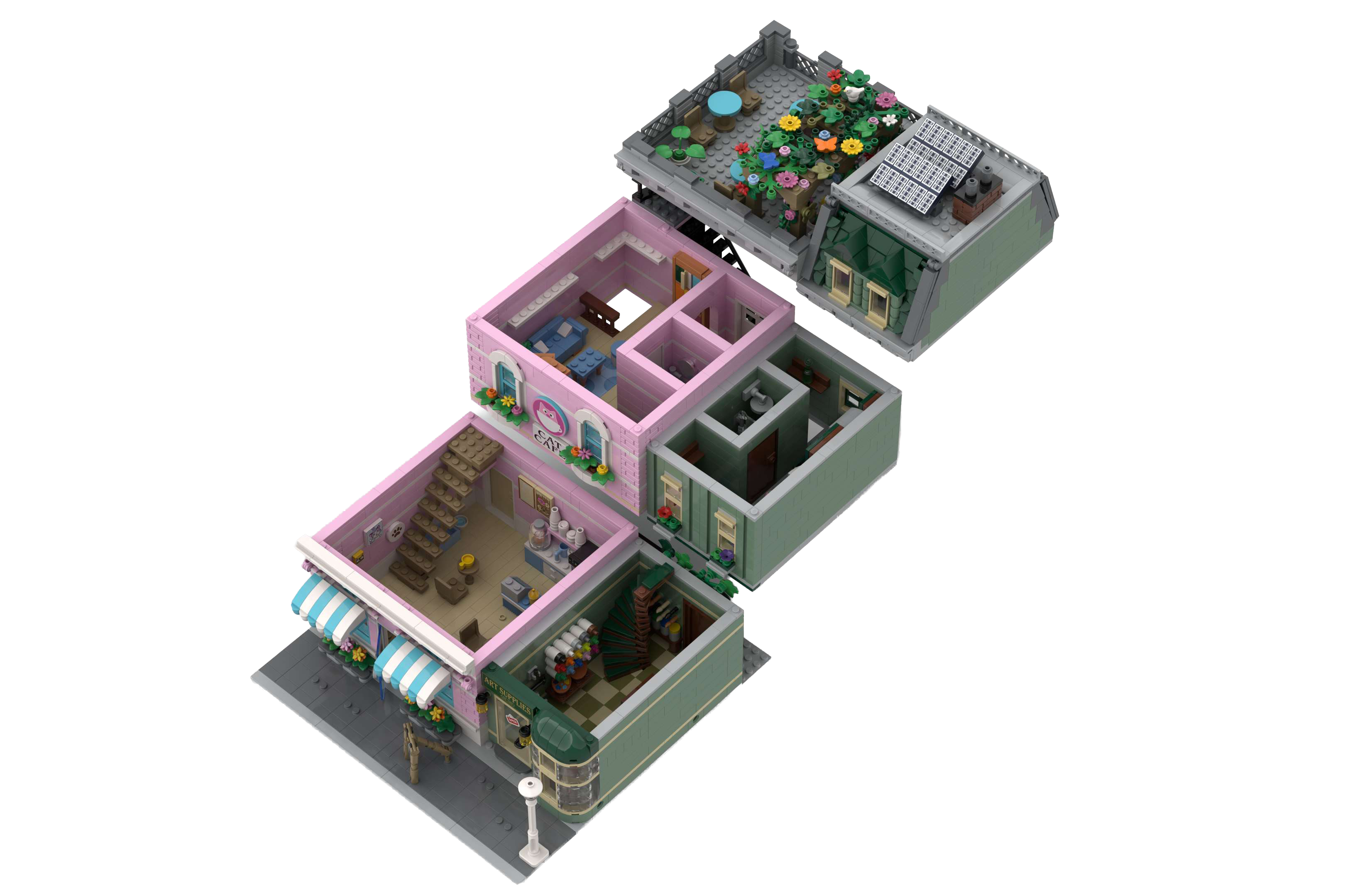 Exploded modular view