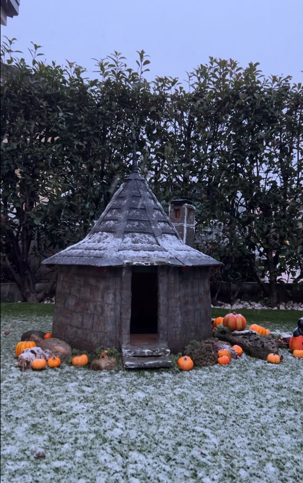 Hut during winter