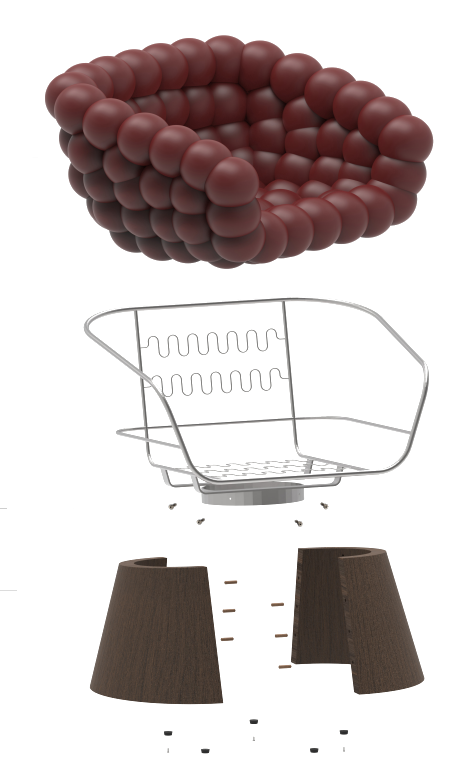 Exploded view of Pone