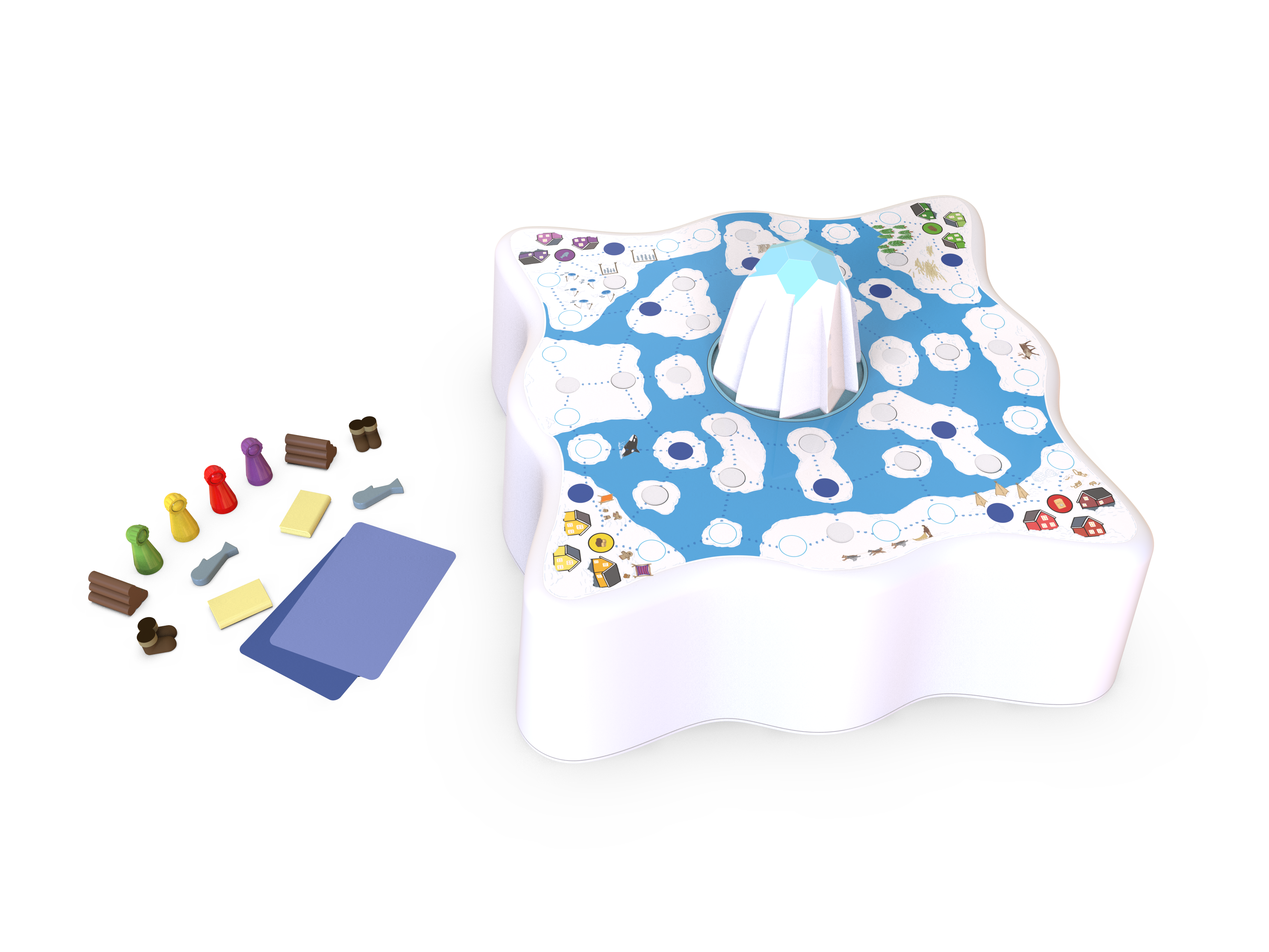 SIKU board game and its pieces