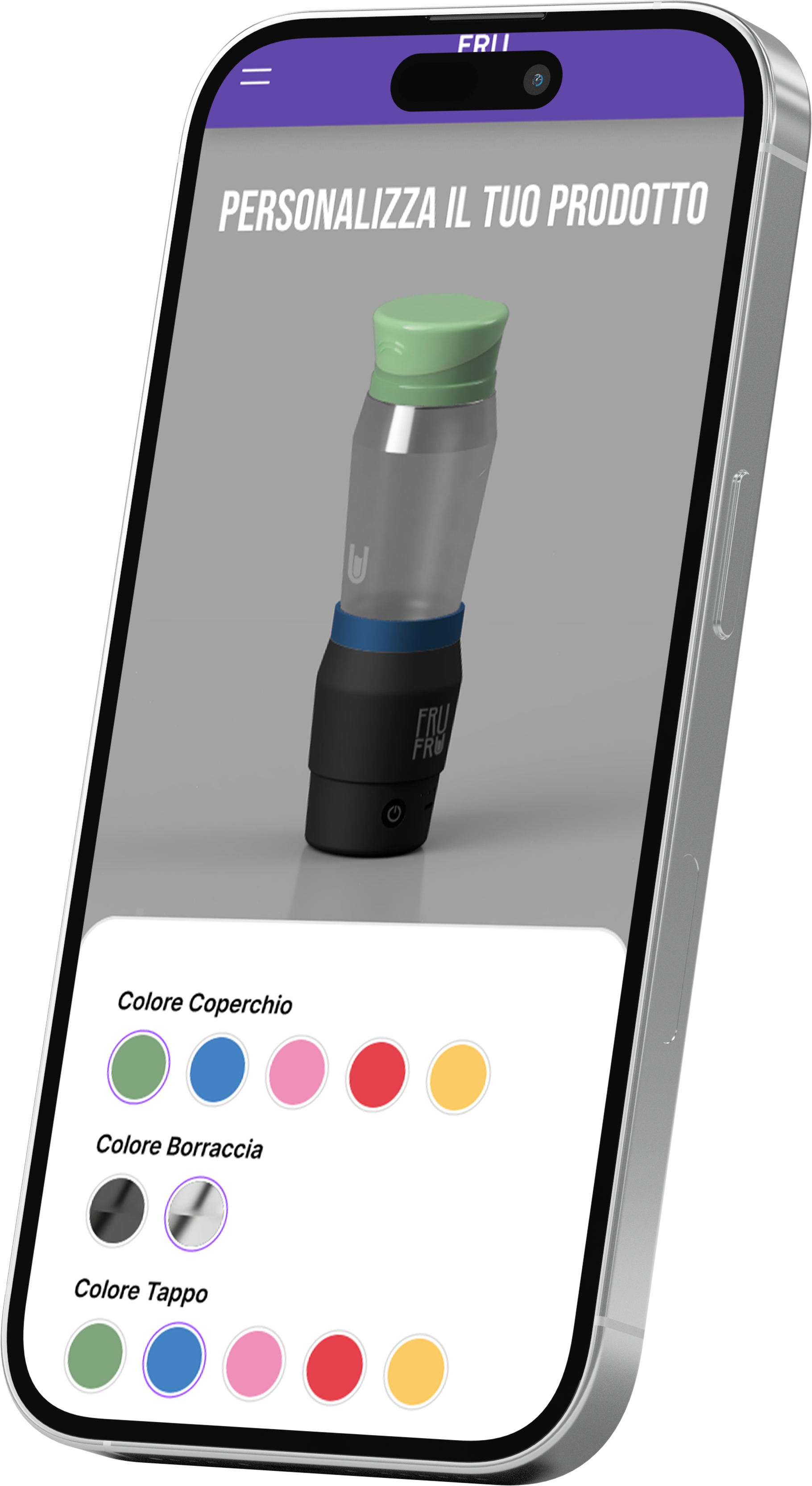 FRU FRU website on smartphone