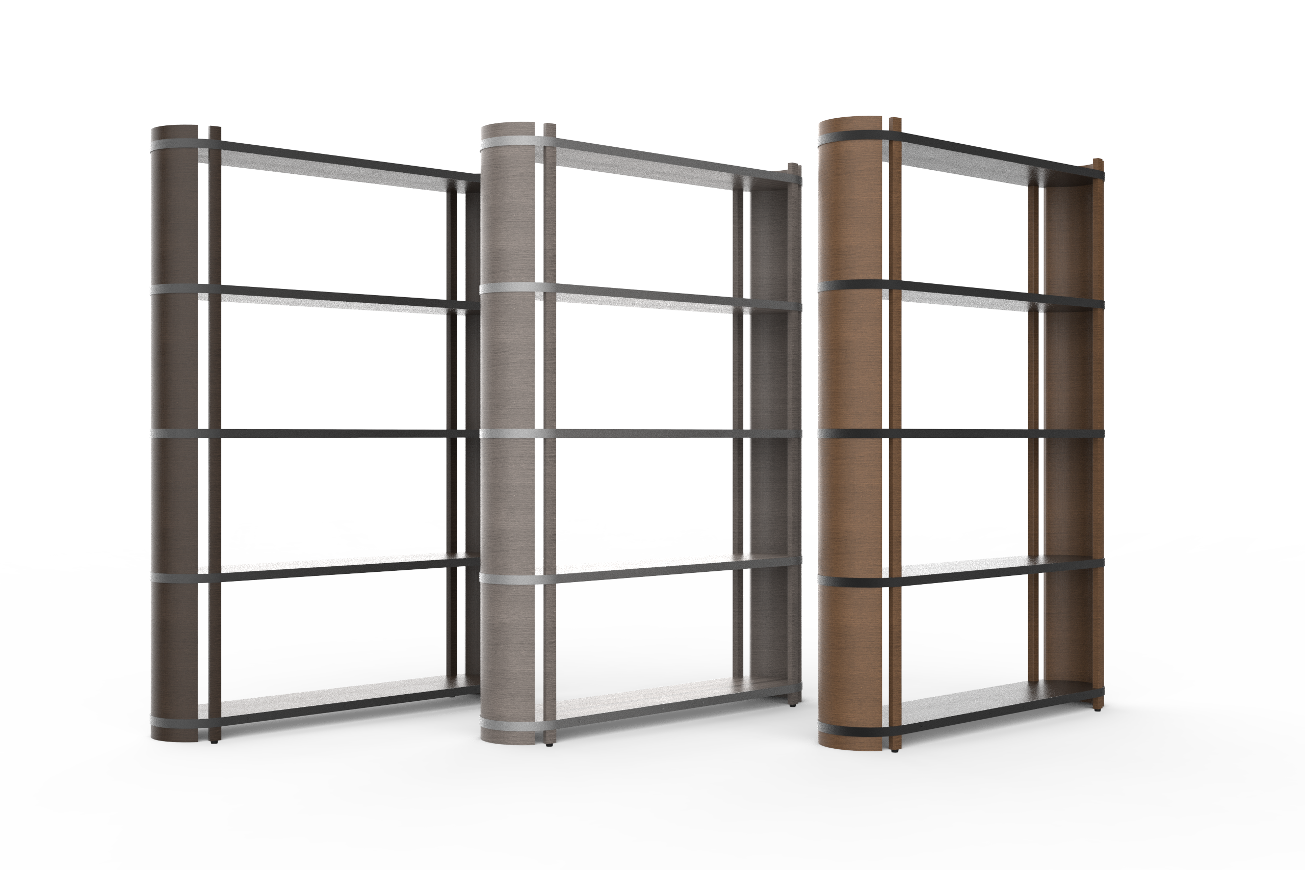 Tùn bookcase colour variations
